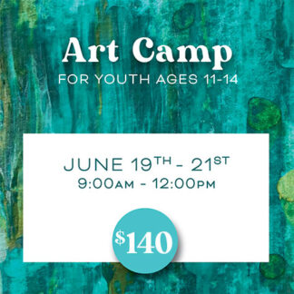 6/19-21/2023  Art Camp: Ages 11-14
